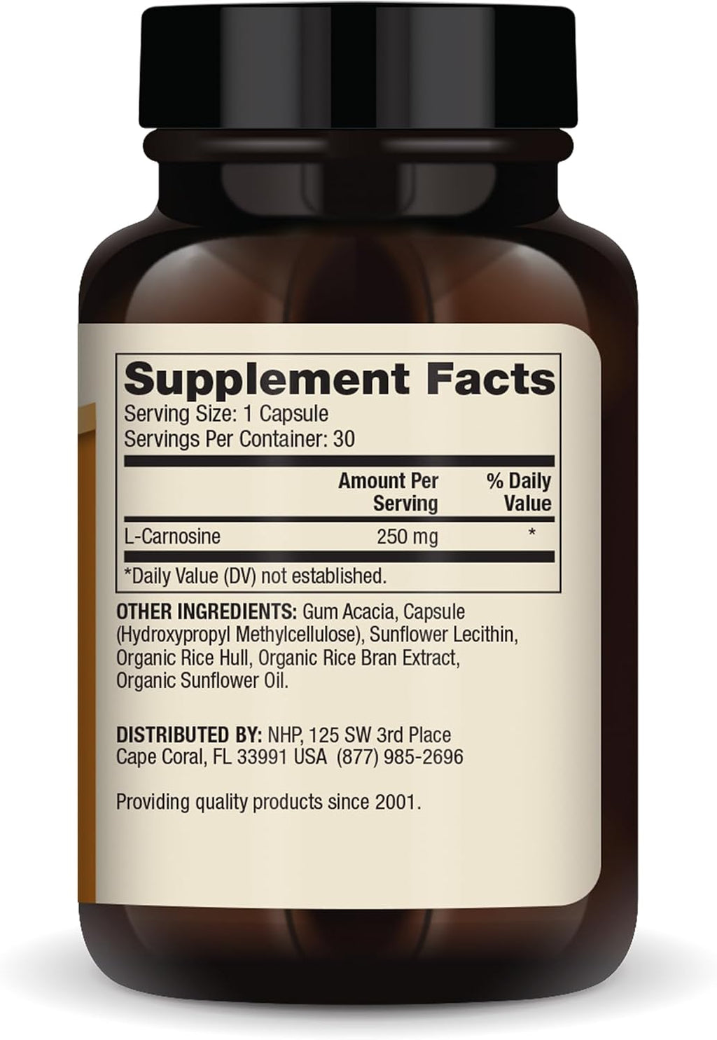 Dr. Mercola Liposomal Carnosine - 250 mg de L-Carnosina con Entrega Liposomal - 30 Cápsulas