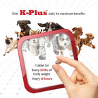 K-Plus Citrato Potásico y Arándano para Perros - 100 Comprimidos Masticables