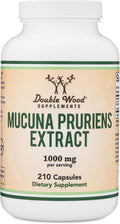 Cápsulas de Extracto de Mucuna Pruriens - 1000 mg por ración, 20% L-Dopa - 210 Cápsulas
