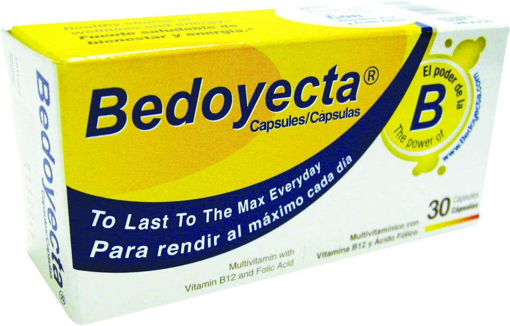 Bedoyecta Complejo B Multivitamínico, Cápsulas, 30 Cápsulas
