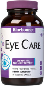 Bluebonnet Nutrition Eye Care Macular & Blue, Salud ocular y protección contra luz azul, Vegano, Certificado Kosher, Sin gluten, Sin lácteos, 60 Cápsulas vegetales, 30 dosis