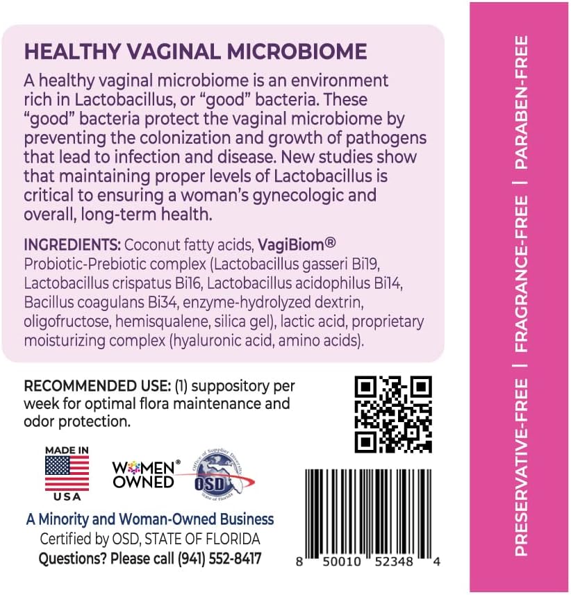 VagiBiom Óvulos Probióticos Pack de Viaje (2 unidades) – Equilibrio de la Flora Vaginal