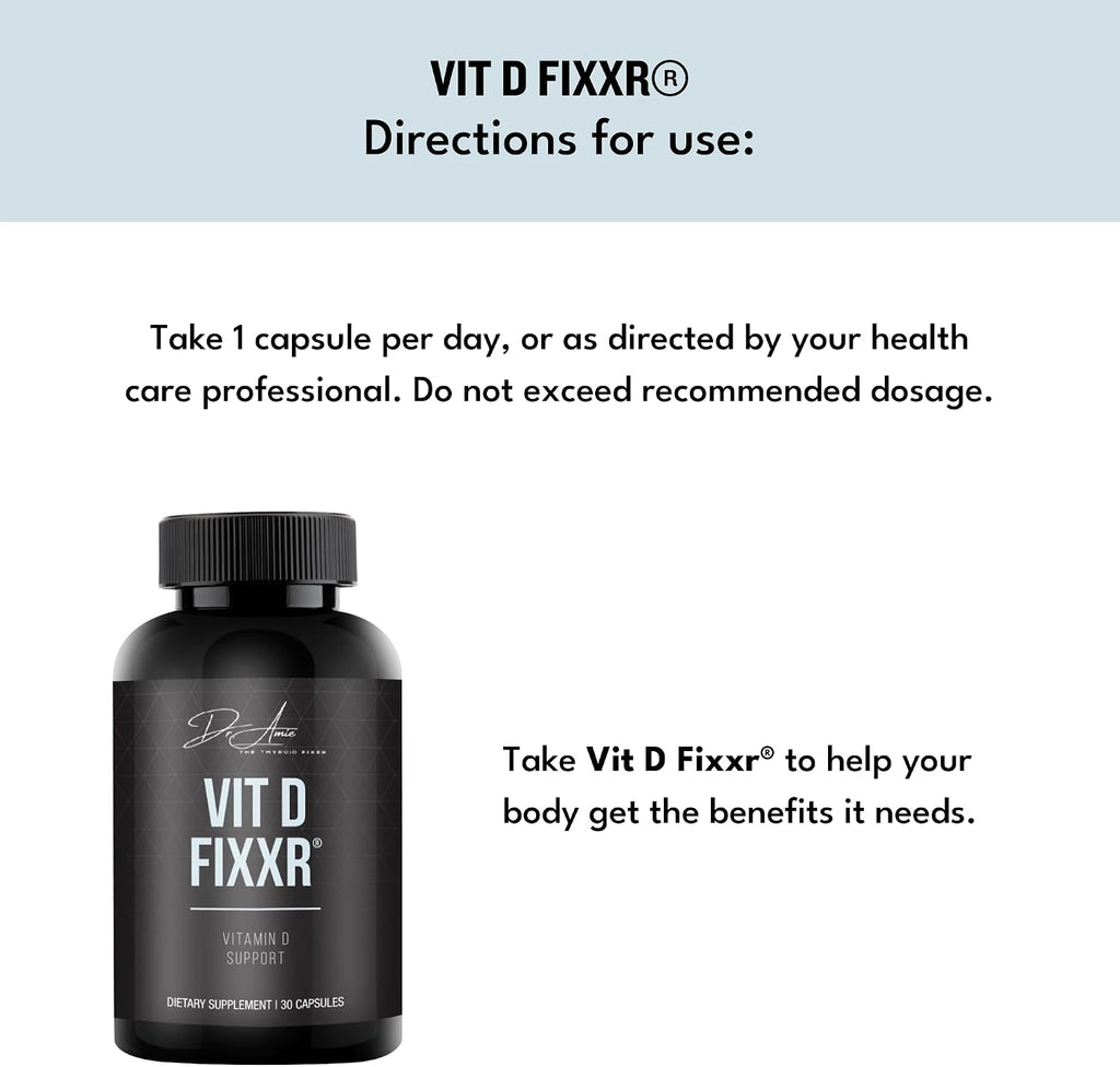 VIT D by Dr. Amie | Vitamina D3 10.000 UI con K1, K2 y geranylgeraniol | 30 Cápsulas