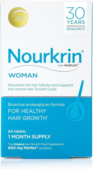 Nourkrin Woman - 60 Comprimidos (Paquete) – Apoyo al crecimiento normal: Sus nutrientes contribuyen al – Image 1