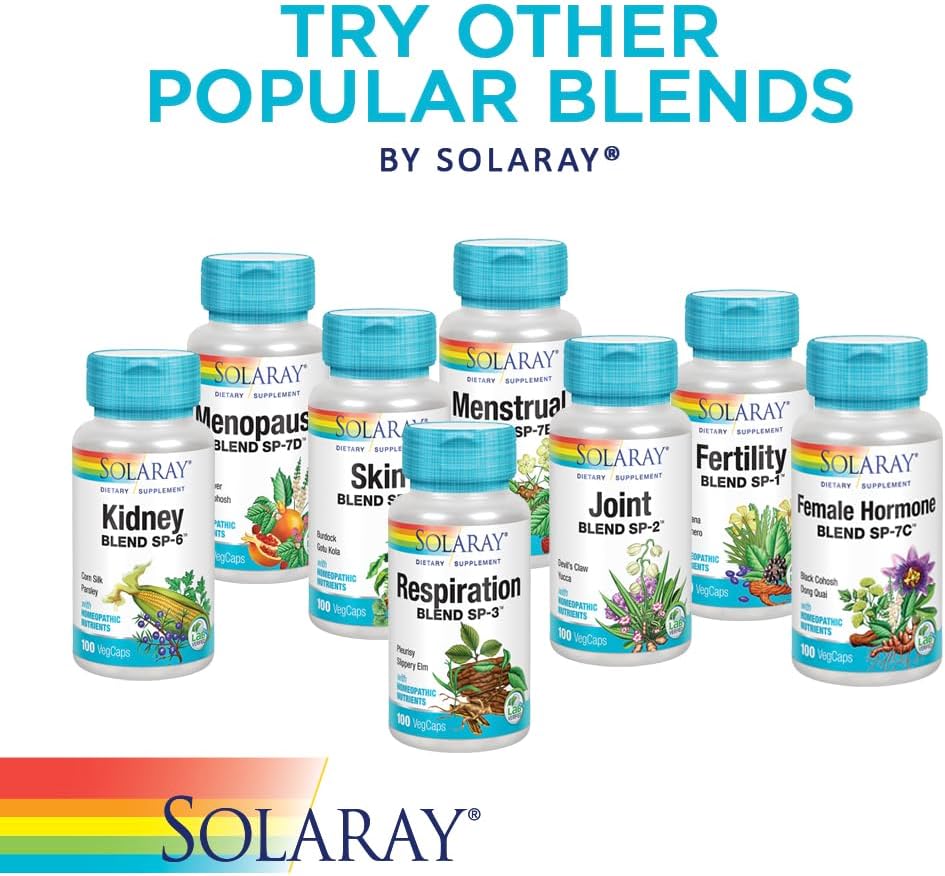 Solaray Circulation Blend SP-11B - Herbal Formula for Circulation - 100 Vegan Capsules