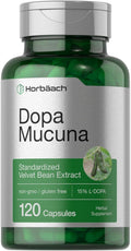 Horbäach Dopa Mucuna - 120 Cápsulas - Extracto Estandarizado 15% L-Dopa