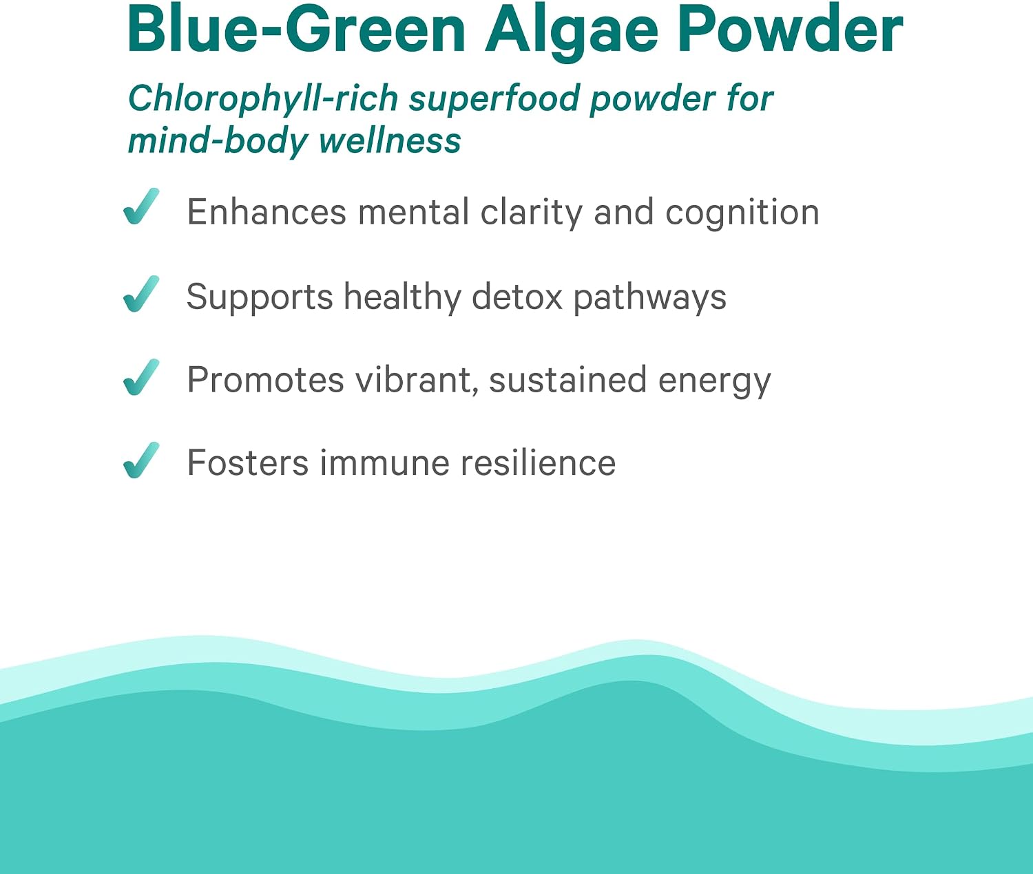 PURE SYNERGY Polvo de Alga Verde Azul | Superalimento con Clorofila | Suplemento Orgánico de AFA | Energía, Claridad Mental y Desintoxicación (90 g)