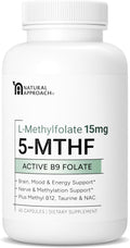 L-Metilfolato 15mg con Metil-B12, D3, NAC y Taurina | 60 Cápsulas