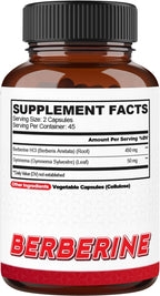 Agobi Berberina 500mg con Gymnema Sylvestre - Fórmula Super Concentrada - 90 Cápsulas