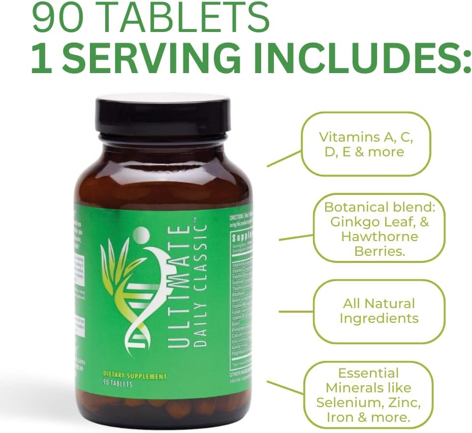 Youngevity Ultimate Daily Classic™ Tablets - Complete Multivitamin for Men and Women - 90 Tablets