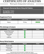 Vitamatic Boro Quelado (como Glicinato) 10 mg, 240 Comprimidos