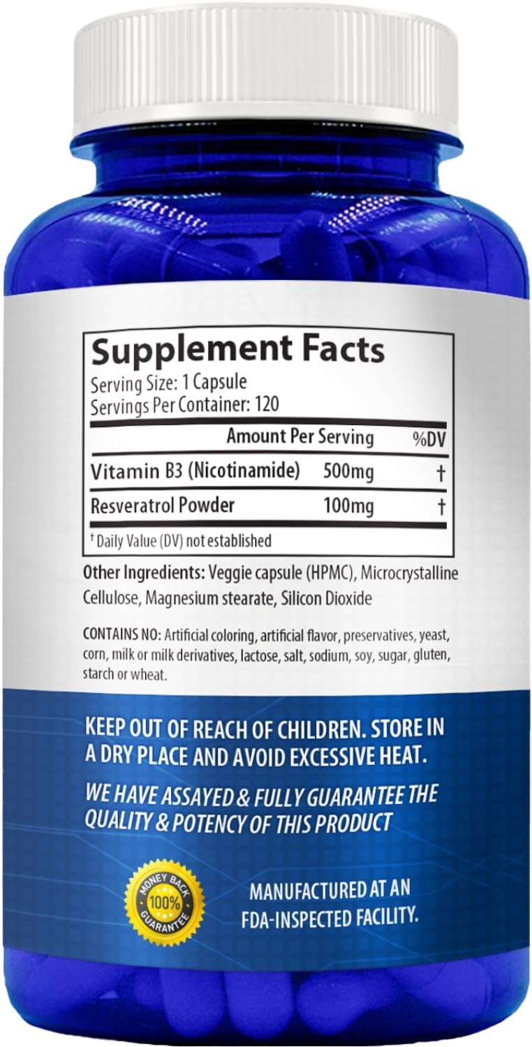 NasaBeahava Nicotinamida 500 mg con Resveratrol