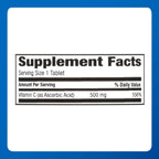 MAJOR Vitamina C-500 mg Ácido Ascórbico - 100 Comprimidos