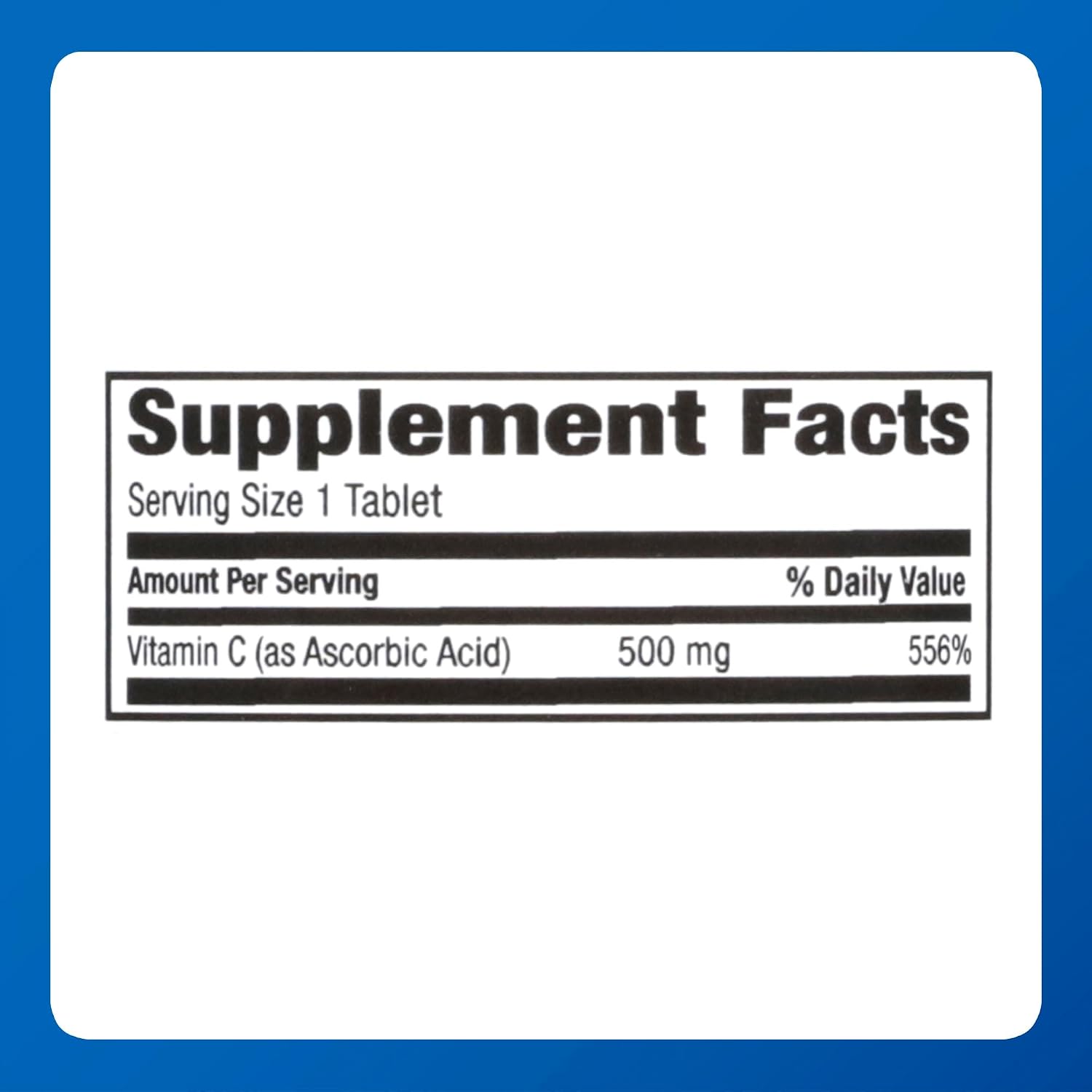 MAJOR Vitamina C-500 mg Ácido Ascórbico - 100 Comprimidos