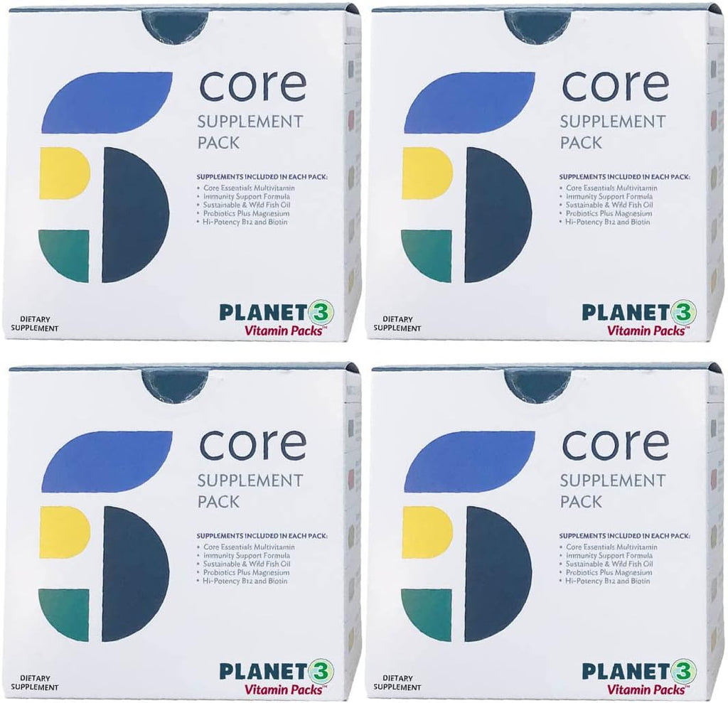 Planet 3 Vitamin Packs - Paquetes diarios de vitaminas para hombres y mujeres - 120 paquetes