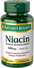 Nature's Bounty Niacina 500 mg, 120 Cápsulas (Pack de 2)