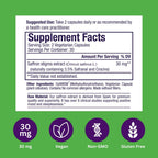 Paradise Herbs Saffr-Tone, Saffron Extract, Active Whole Spectrum, 60 Vegetarian Capsules