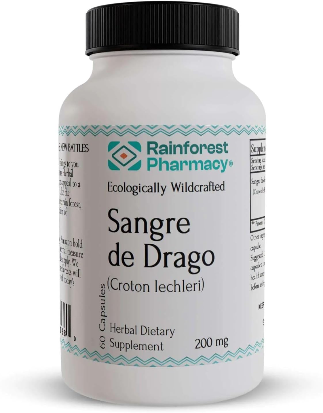 Sangre de Drago 60 Cápsulas Vegetarianas 200 mg - Croton Lechleri 100% Puro