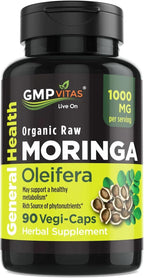 Cápsulas de Moringa Orgánica 1000mg - Suplemento Puro de Hoja de Moringa