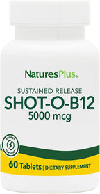 NaturesPlus Shot-O-B12 5000 mcg - 30 Comprimidos de Liberación Prolongada