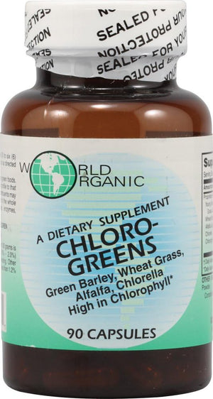 World Organic Chloro Greens - 90 Cápsulas