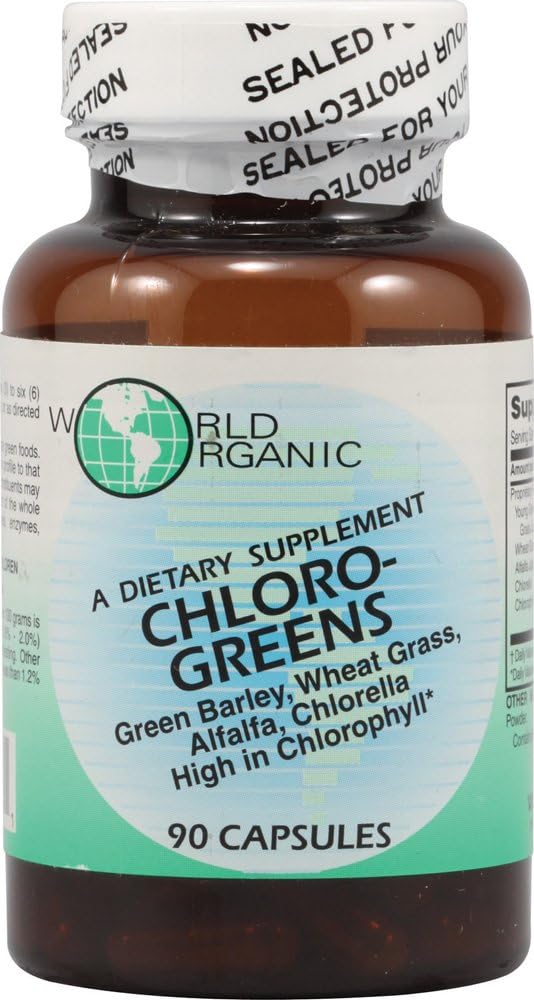 World Organic Chloro Greens - 90 Cápsulas
