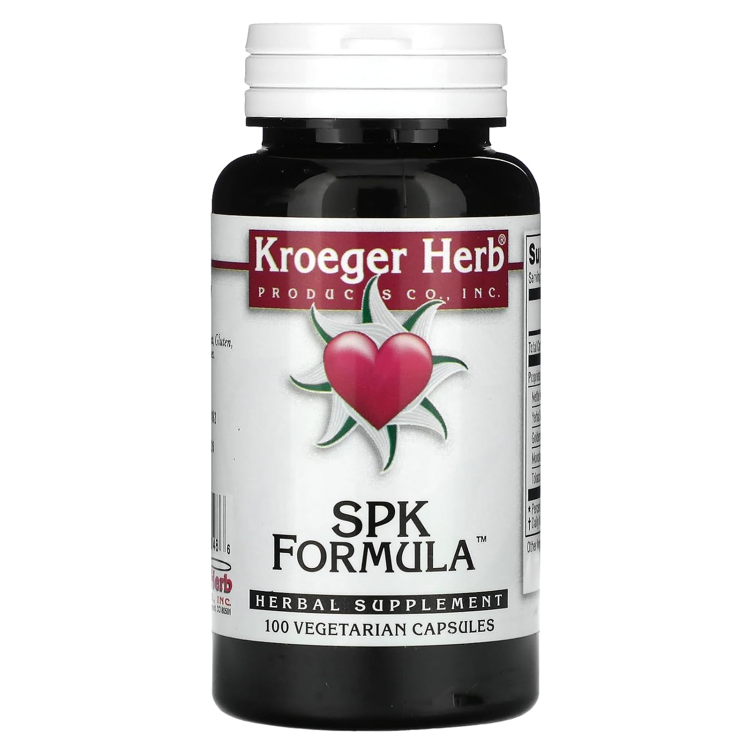 Kroeger Herb Co SPK Formula, 100 Cápsulas Vegetarianas