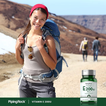 Piping Rock Vitamin E 200 IU | 90mg | 100 – Función inmunitaria: La vitamina E contribuye al funcionamiento normal – Image 6