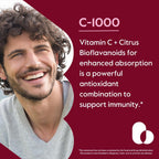 BESTVITE Vitamina C 1000 mg con Bioflavonoides Cítricos - 120 Cápsulas Vegetarianas - Vegano - Sin Gluten - No OGM