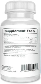 Natural Vida Fosfatidilserina 400 mg – 120 Cápsulas Vegetales (30 Dosis) – Sin Soja