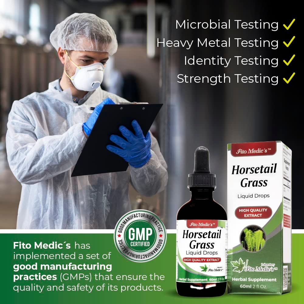 FITO MEDIC'S Lab Extracto Líquido de Cola de Caballo, sin Alcohol, 60 ml