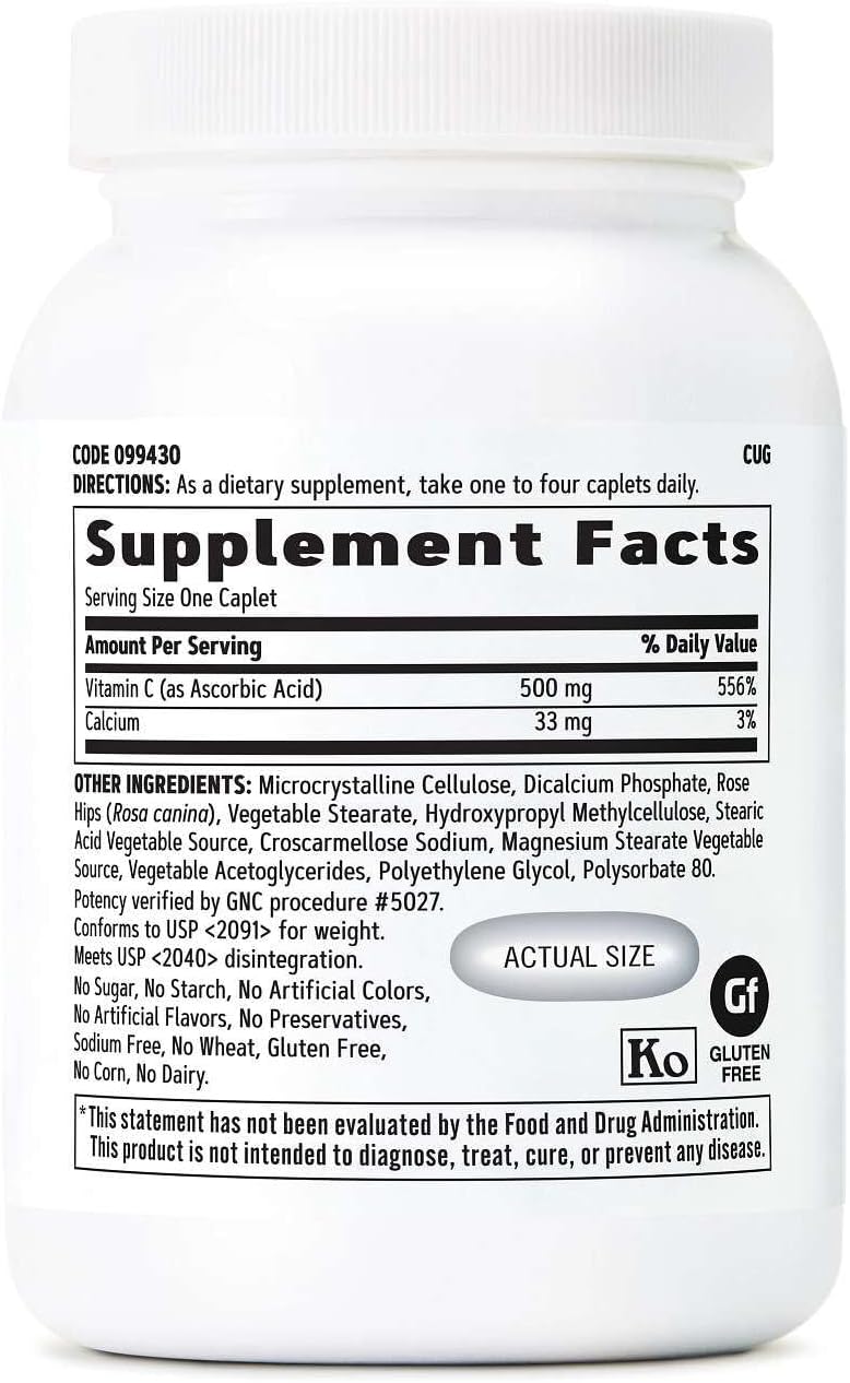 GNC Vitamina C 500 mg - 250 Comprimidos