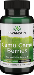 Bayas de camu camu silvestre de Swanson 500 mg - 60 cápsulas