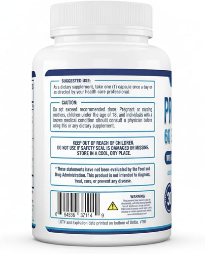 Purely Optimal Probióticos para la Salud Digestiva, 60 mil millones de UFC – Liberación retardada con enzimas digestivas y – Image 8
