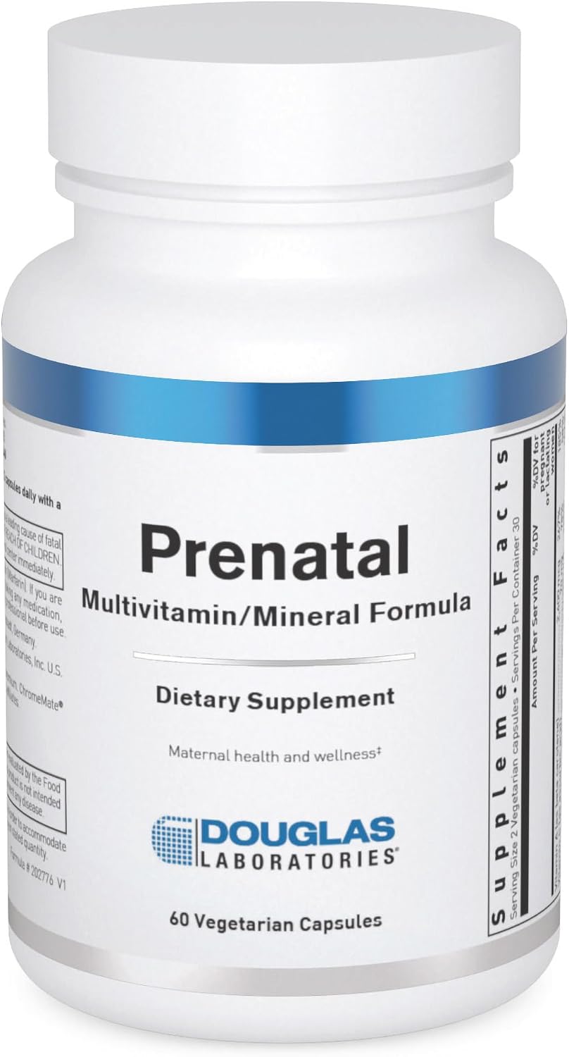 Douglas Laboratories Prenatal - Complejo multivitamínico y mineral para el embarazo - 60 cápsulas