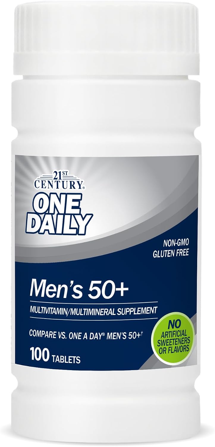 21st Century One Daily Men's 50+ Comprimidos, 100 Unidades
