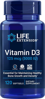Life Extension Vitamina D3 5000 IU, 120 Softgels