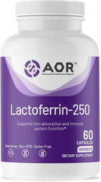 AOR Lactoferrina 250mg, 60 Cápsulas Vegetales