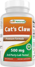 Best Naturals Uña de Gato 500 mg, 240 Cápsulas