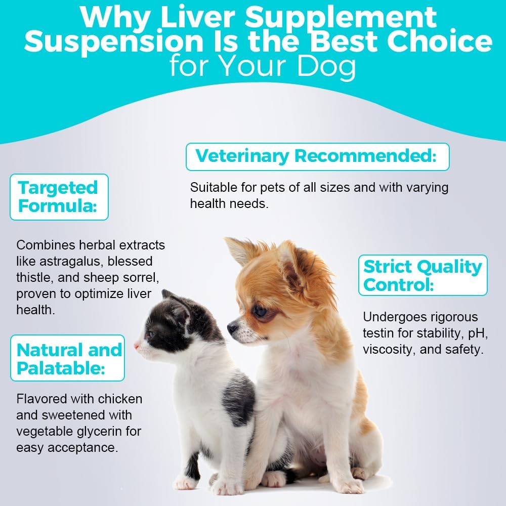 Welsdom Suspensión Herbal de Apoyo Hepático para Perros y Gatos - 30ml