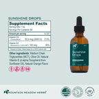 Mountain Meadow Herbs Sunshine Drops - Vitamina D3 Vegana, 2oz (60ml)