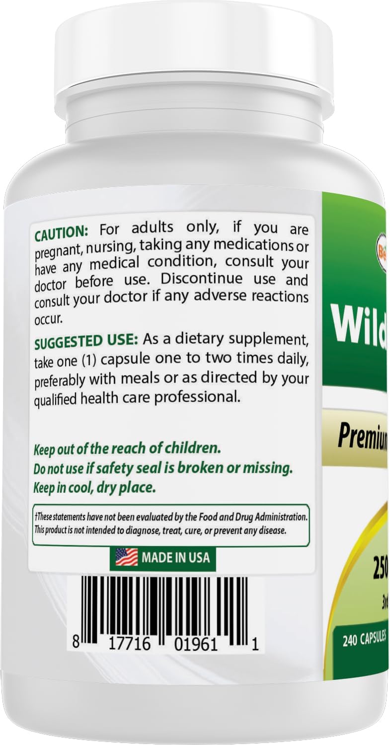 Best Naturals Wild Lettuce 10:1 Extract 250 mg - 240 Capsules