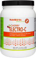 NutriBiotic Cherry Electro-C Polvo de Vitamina C y Electrolitos, 2.2 Lb (1000 g)
