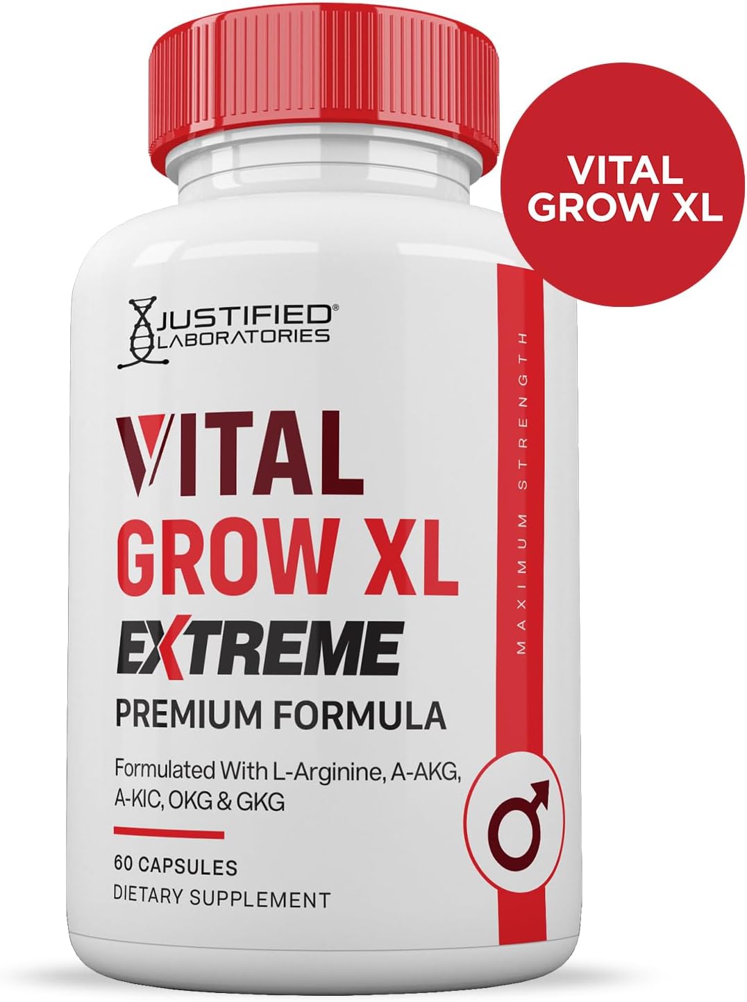 Vital Grow XL Extreme Pills 1600MG – Fórmula Premium para la Salud Masculina (60 Cápsulas)