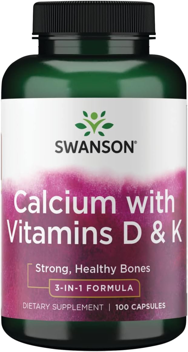 Swanson Tricalcium Complex con Vitaminas D y K - 100 Cápsulas