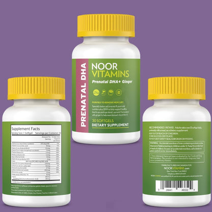 Noor Vitamins Vitaminas Prenatales Halal con – Jengibre: Conocido por sus propiedades para calmar el estómago – Image 8