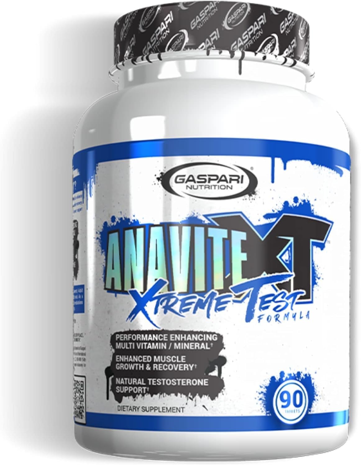 Gaspari Nutrition Anavite XT: Complejo Multivitamínico y Mineral para Hombres, Apoyo al Crecimiento Muscular y Recuperación, Apoyo a la Testosterona, 90 Comprimidos