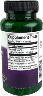 Swanson Catuaba Bark - Apoyo para la Resistencia y Vitalidad - Suplemento Herbario (60 Cápsulas, 465 mg)