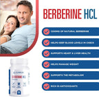 Clinical Effects Berberina HCL 1200mg - Pack de 3 - Suplemento Vegano