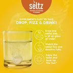Seltz Vitamin D3 Drink Tablets - 5000 IU, Comprimidos Efervescentes, Sabor Mango Naranja, Sin Azúcar Añadido, 120 Comprimidos